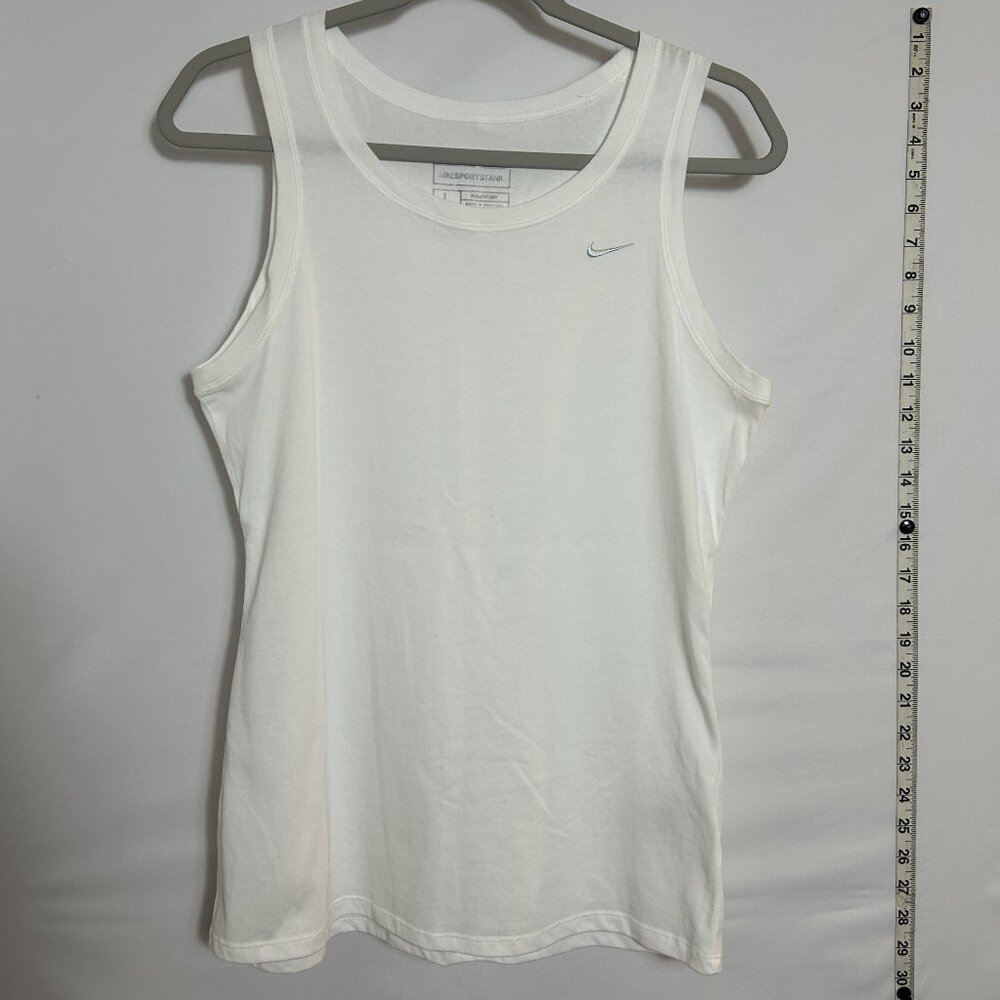 Nike "Fit Dry"‎ Sports Tank Vintage 2000s BNWOT white dry-fit tank L